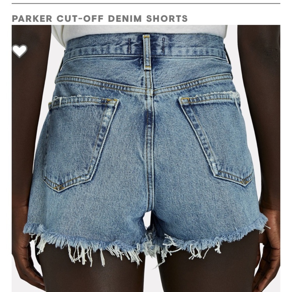 BNWT Agolde Parker shorts in swap meet dark - Picture 2 of 4